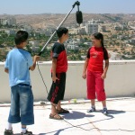 Filming taking place on roof top
